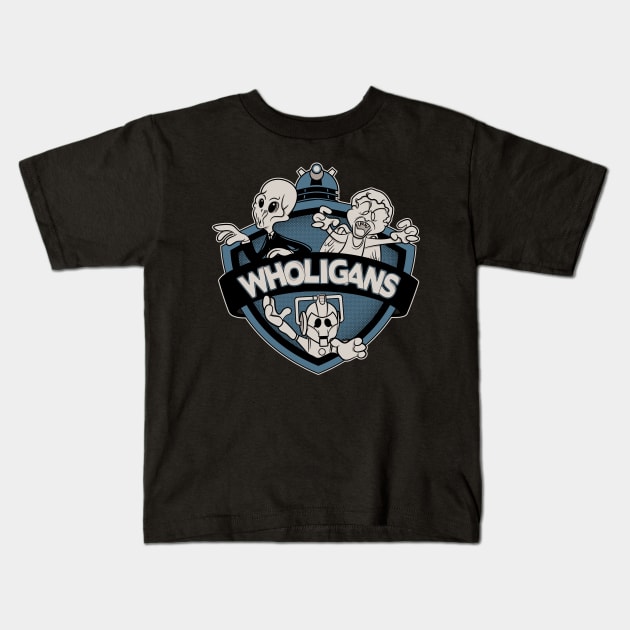 Wholigans Kids T-Shirt by FOUREYEDESIGN